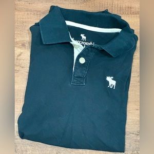 Boys Abercrombie Navy Blue Polo Size 15/16